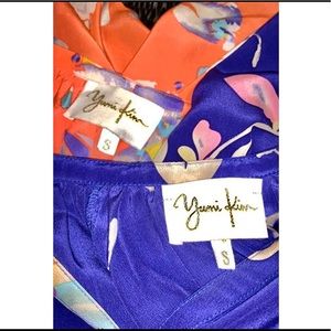 TWO! Yumi Kim floral silk blouses